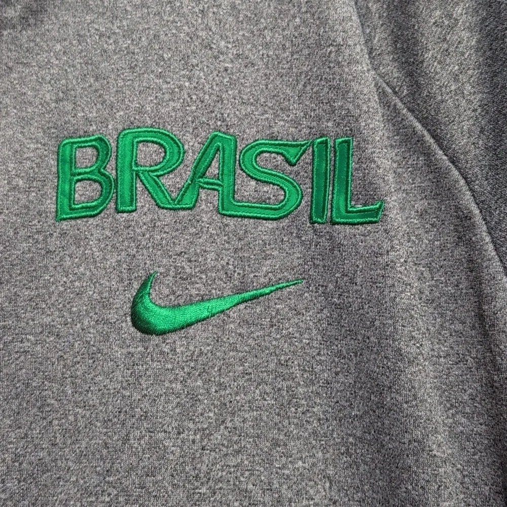 Nike Therma-Fit Brasil Zip Up Hoodie Jacket Mens Sze Large Soccer Futbol Warm Up